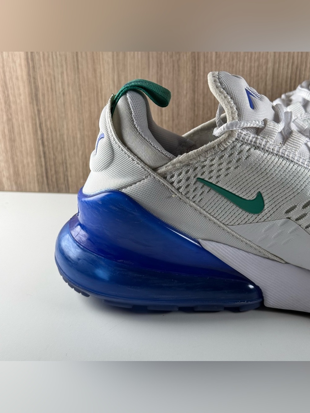 Nike Air Max 270 White Court White/Purple Sneakers AH6789-109 Women’s Size 9 - Picture 9 of 12